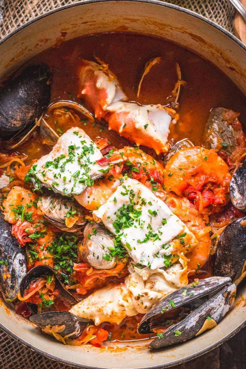 Cioppino (Italian-American Seafood Stew)