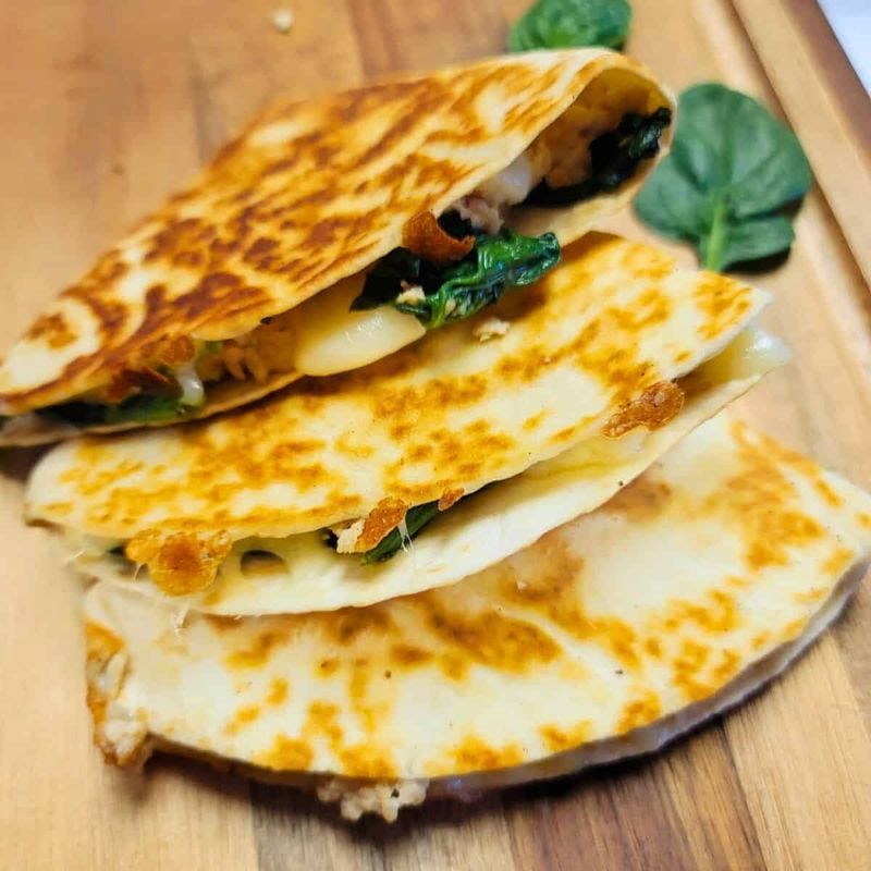 Turkey and Spinach Quesadillas