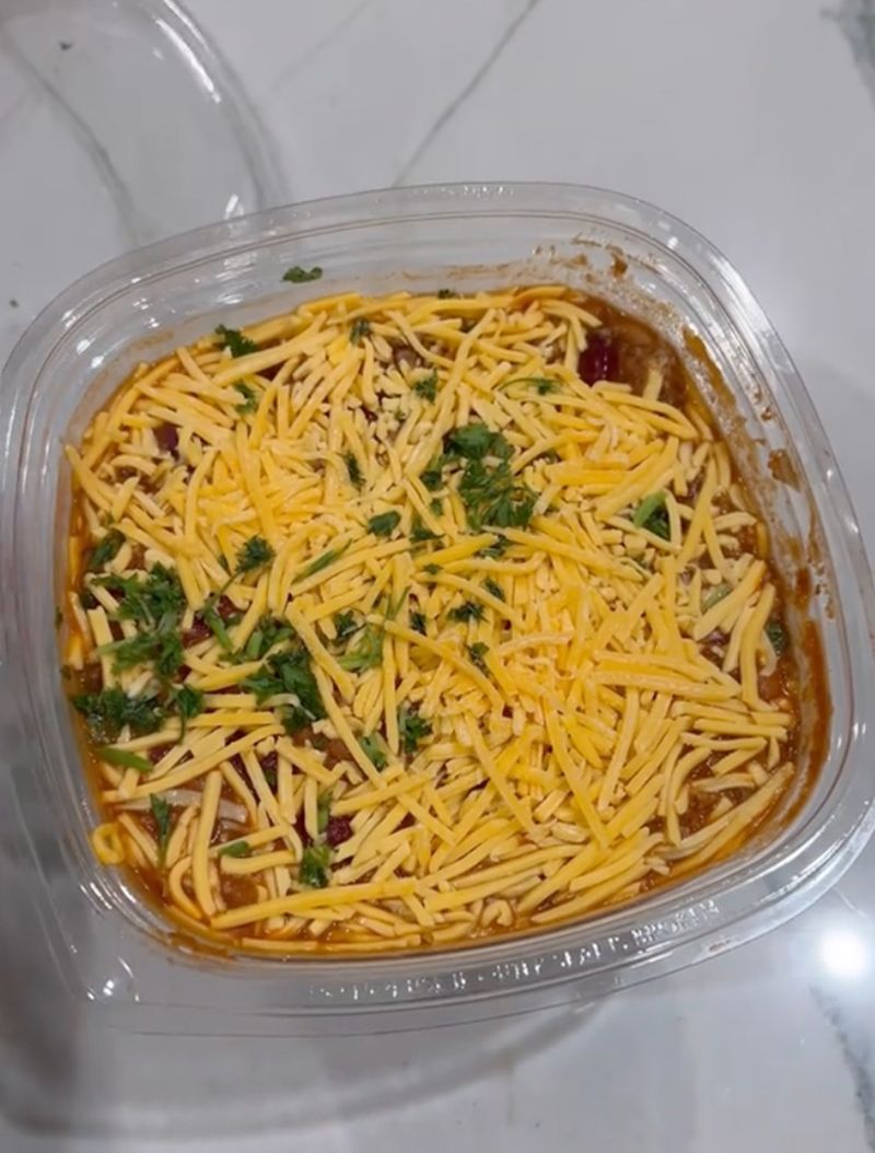 Chili with Cheese and Onions
