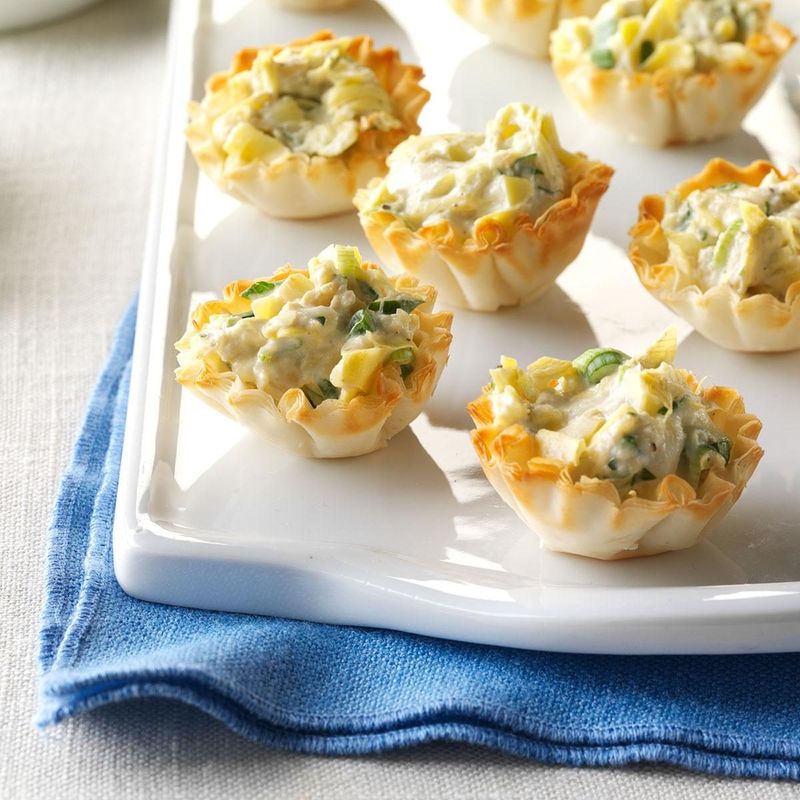 Parmesan Artichoke Phyllo Cups