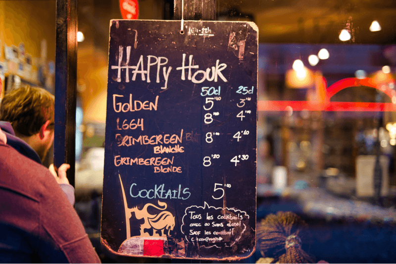 Ignoring Happy Hour Deals