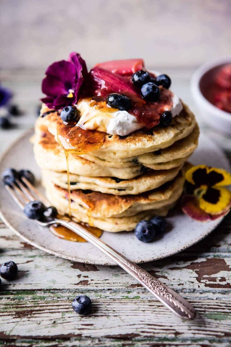 Almond Flour Pancakes with Berries