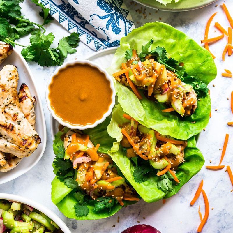Asian Chicken Lettuce Wraps
