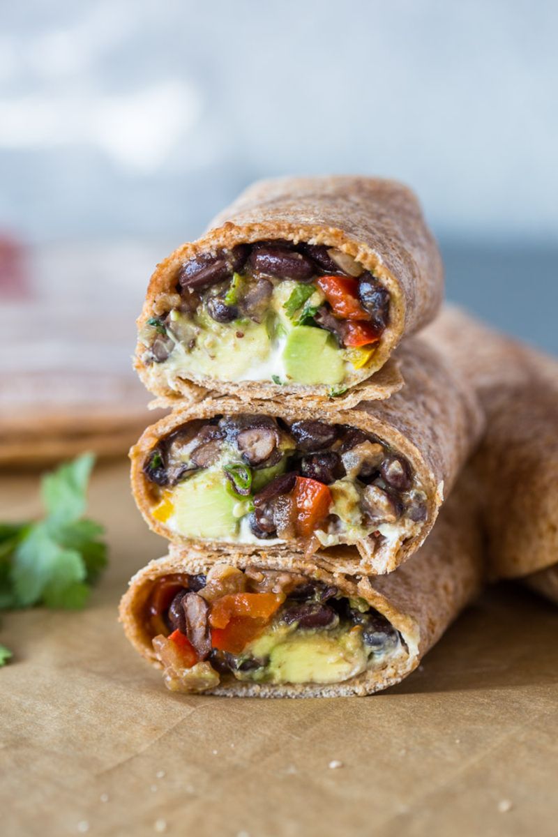 Avocado & Black Bean Wrap
