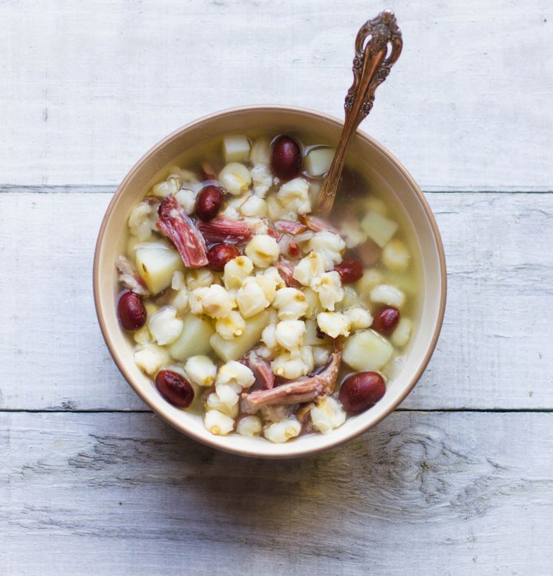 Hominy and Bean Stew