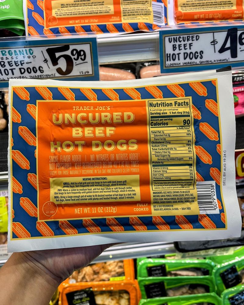 Trader Joe’s Uncured All-Beef Hot Dogs