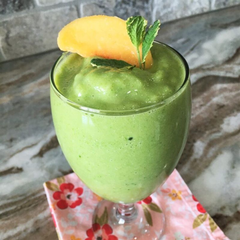 Ginger Peach Green Smoothie