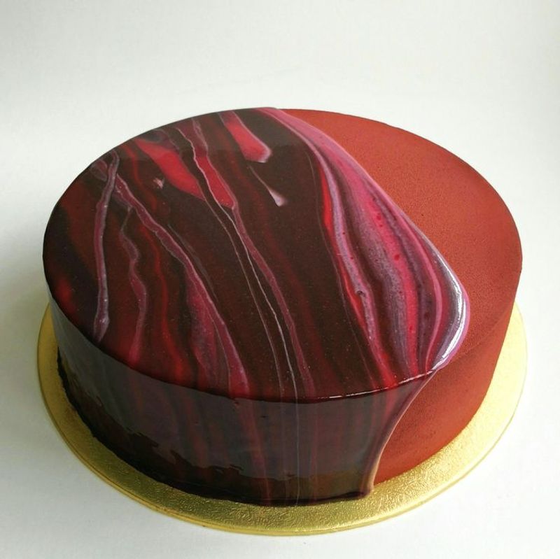 Mirror Glaze Cake