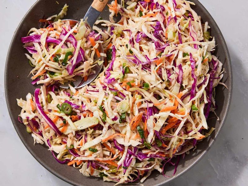 Tangy Coleslaw with Apple Cider Vinegar