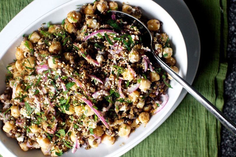 Lentil and Chickpea Herb Salad