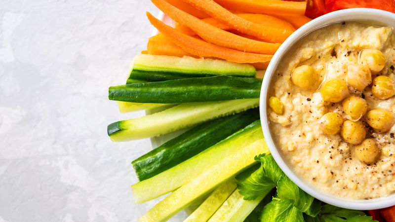 Raw Veggies with Hummus