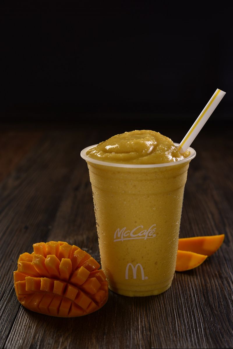 McCafé Smoothies (Strawberry Banana, Mango Pineapple)