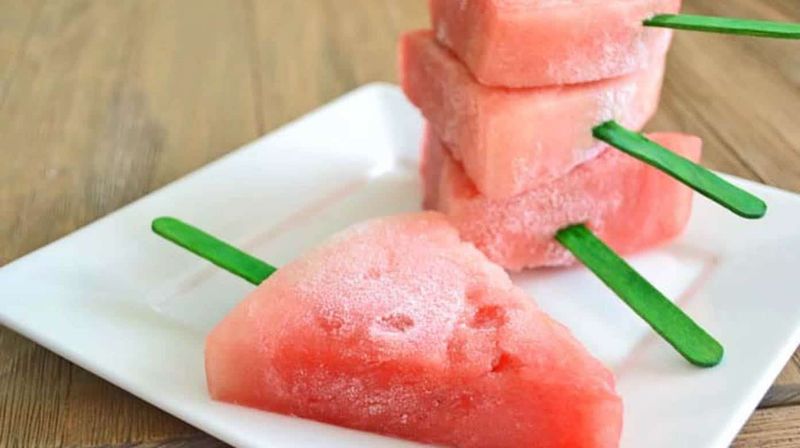Frozen Watermelon Pops