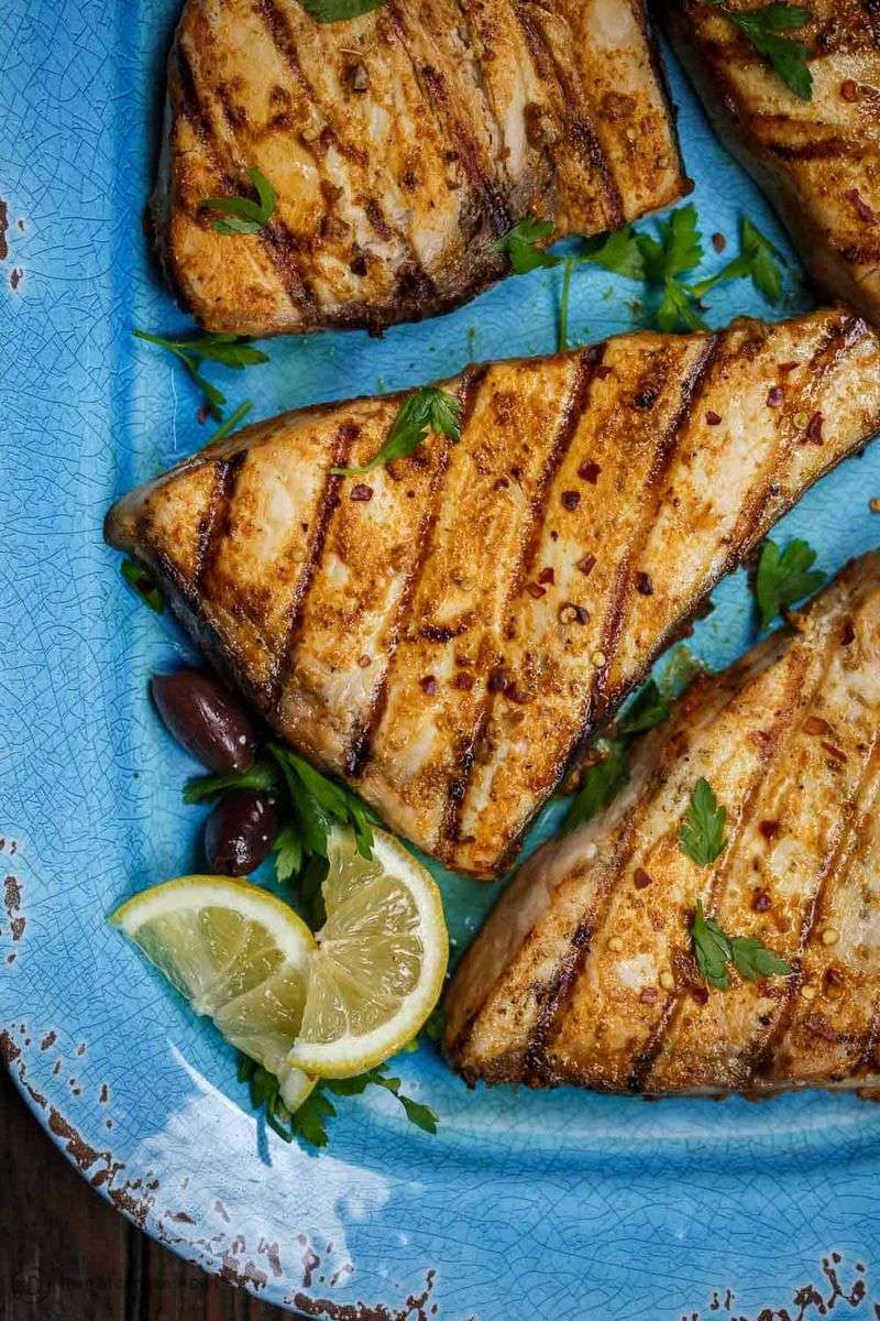 Grilled Swordfish with Herb Butter