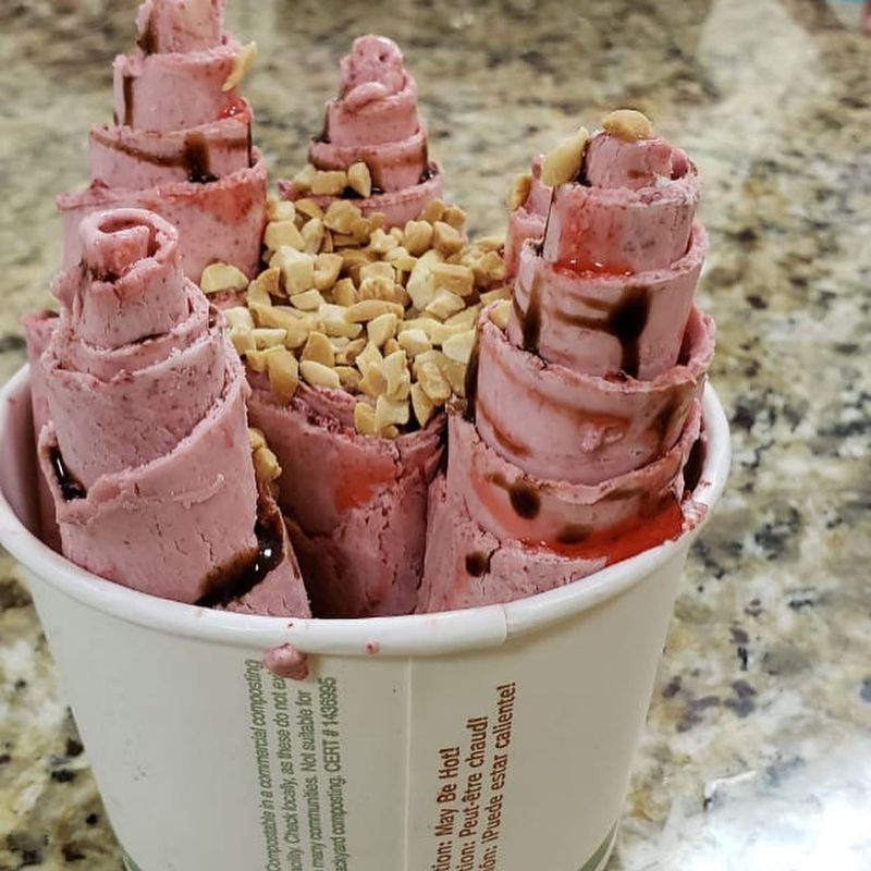 Rolled Ice Cream from Thailand