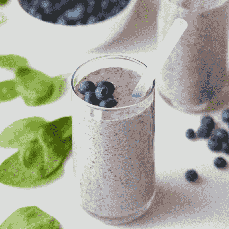 Blueberry Almond Green Smoothie