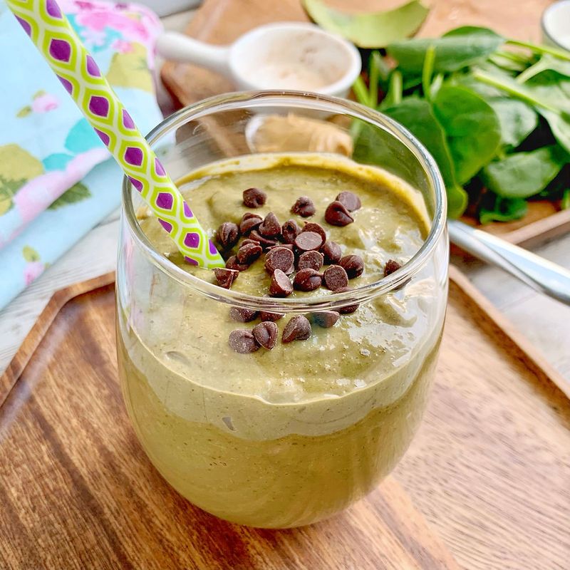 Chocolate Peanut Butter Green Smoothie