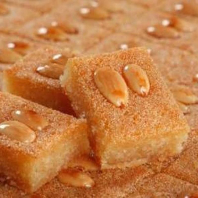 Basbousa Semolina Cake from Egypt