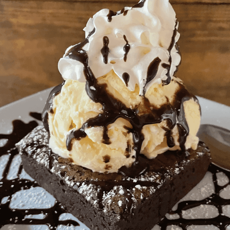 Fudgy Brownie Sundae