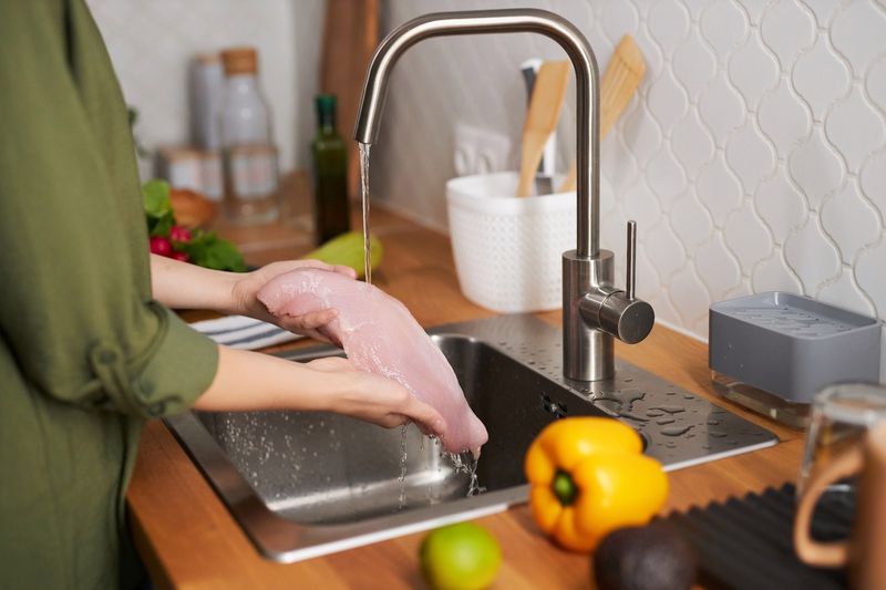 Washing Raw Chicken