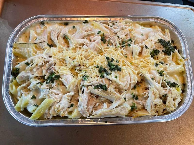 Chicken Alfredo Bake