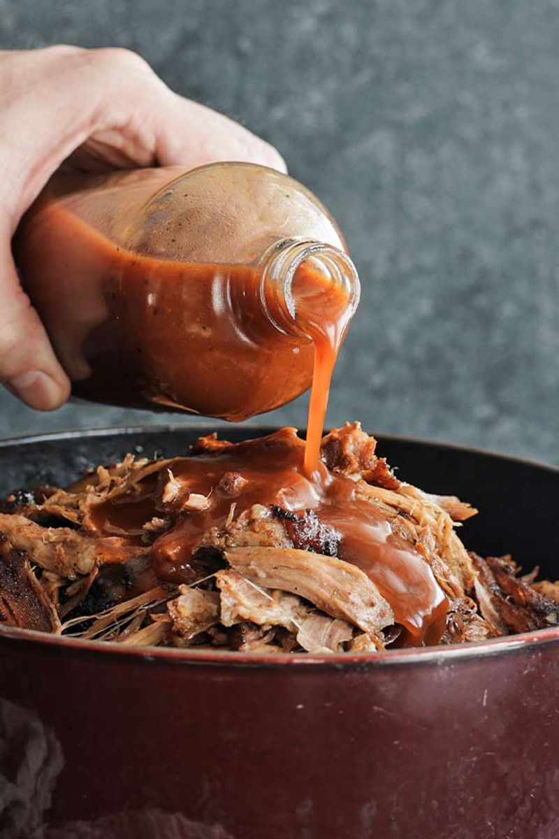 Pulled Pork That's Drenched in Sauce