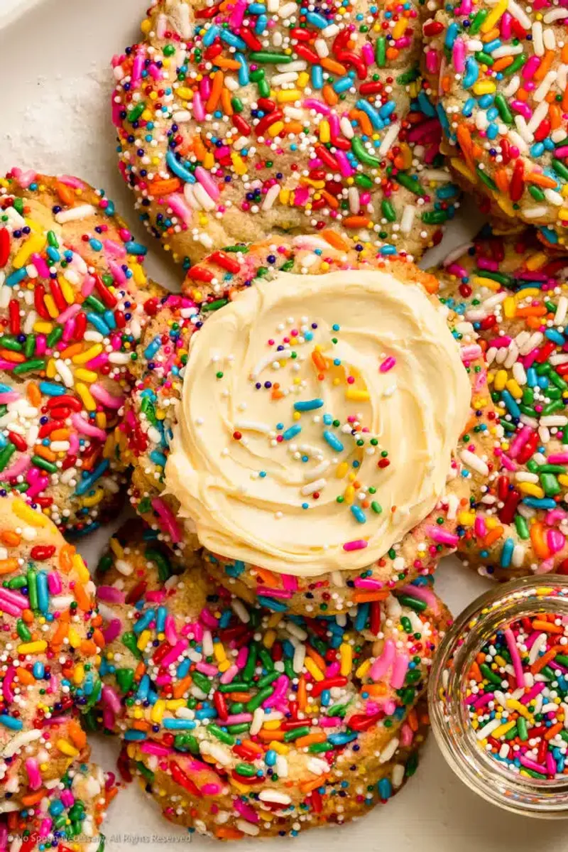 Confetti Cake Batter Cookies