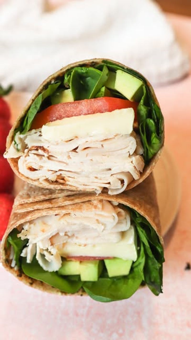 Turkey Avocado Spinach Wrap