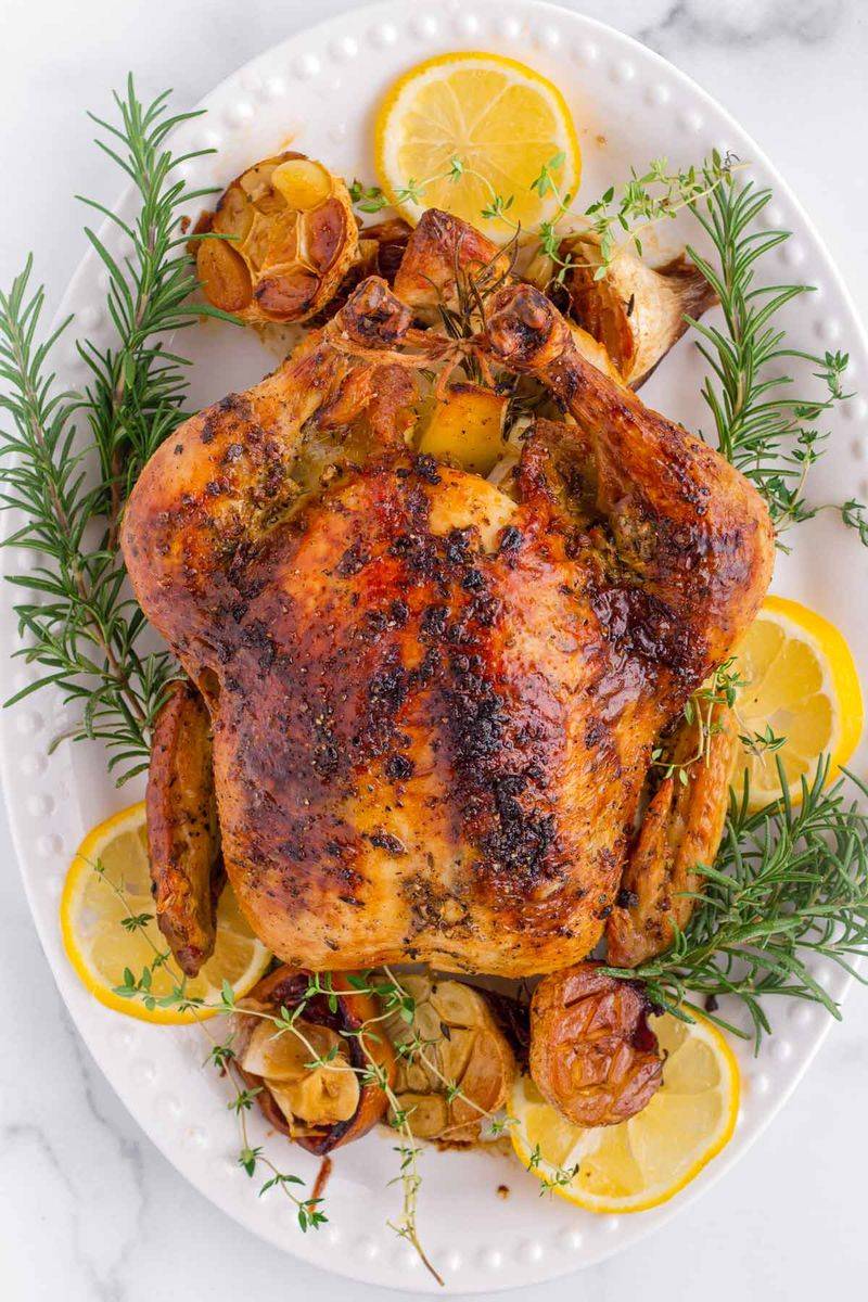 Classic Roast Chicken with Herbs & Lemon