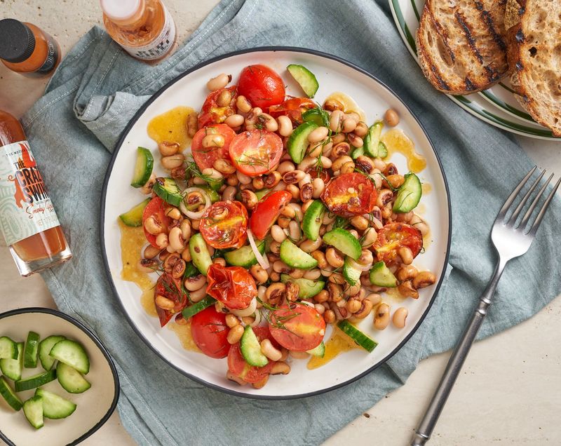 Black-Eyed Pea Salad with Hot Sauce Vinaigrette