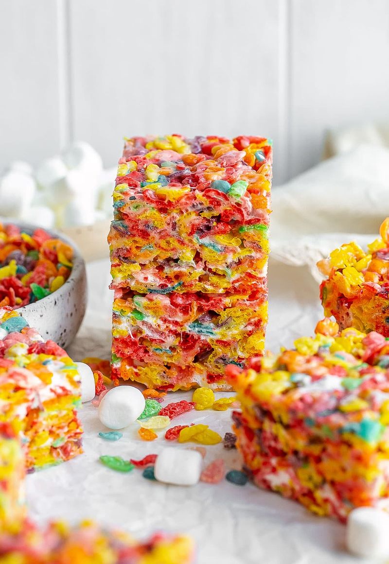 Fruity Pebbles Marshmallow Bars