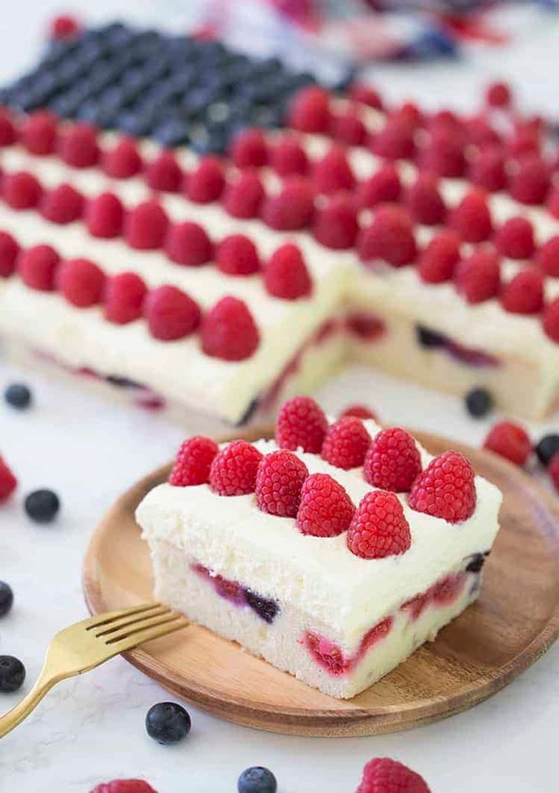 Berry Flag Cake