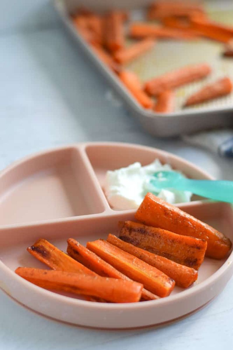 Steamed Carrot Sticks