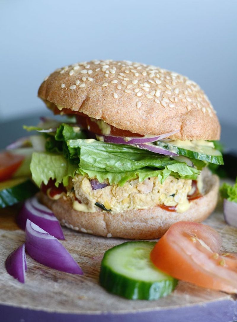 Chickpea Shawarma Burger