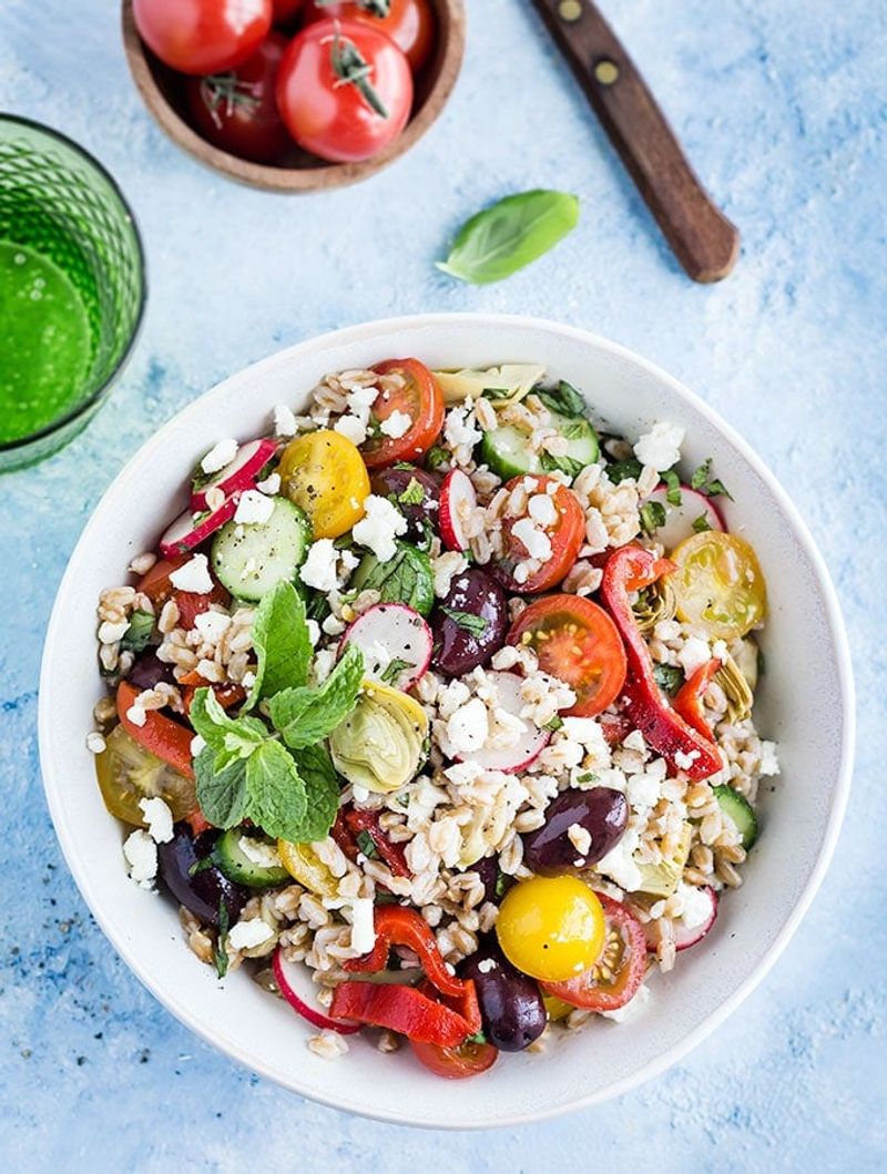 Mediterranean Farro Salad