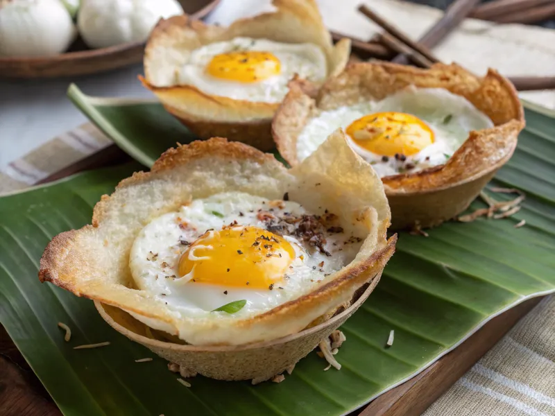 Egg Hoppers - Sri Lankan Bowl-Shaped Pancakes