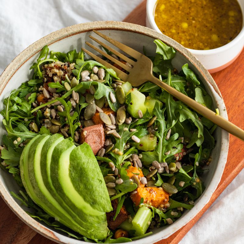 Warm Potato and Arugula Salad with Dijon Vinaigrette