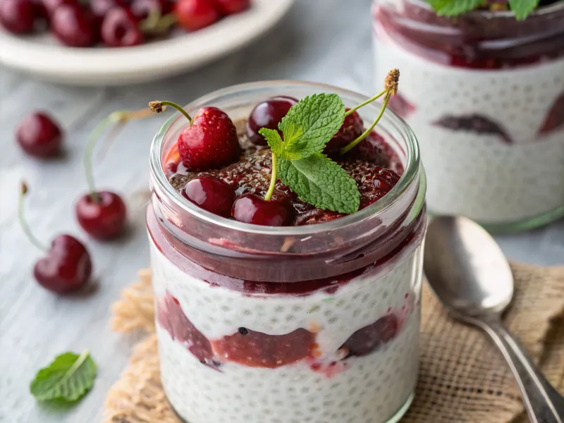 Cherry Chia Pudding