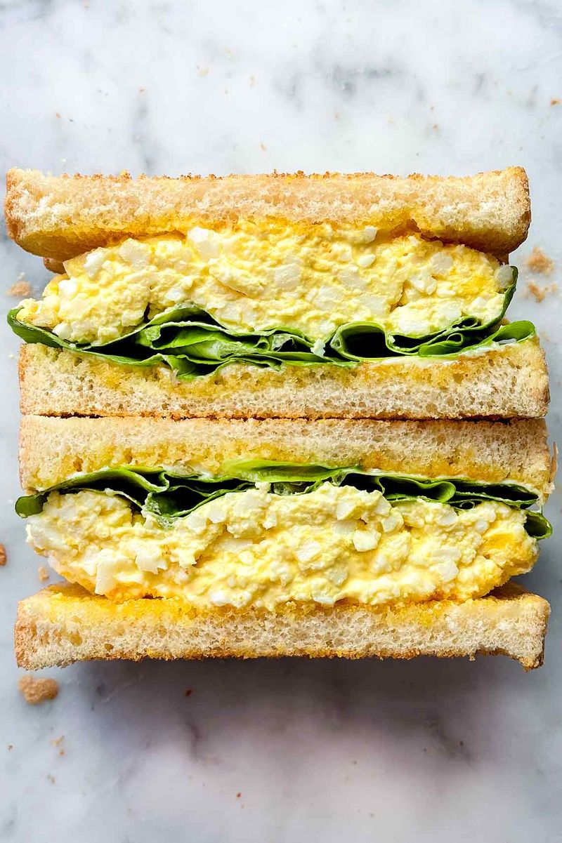 Mayo-Heavy Egg Salad Sandwiches