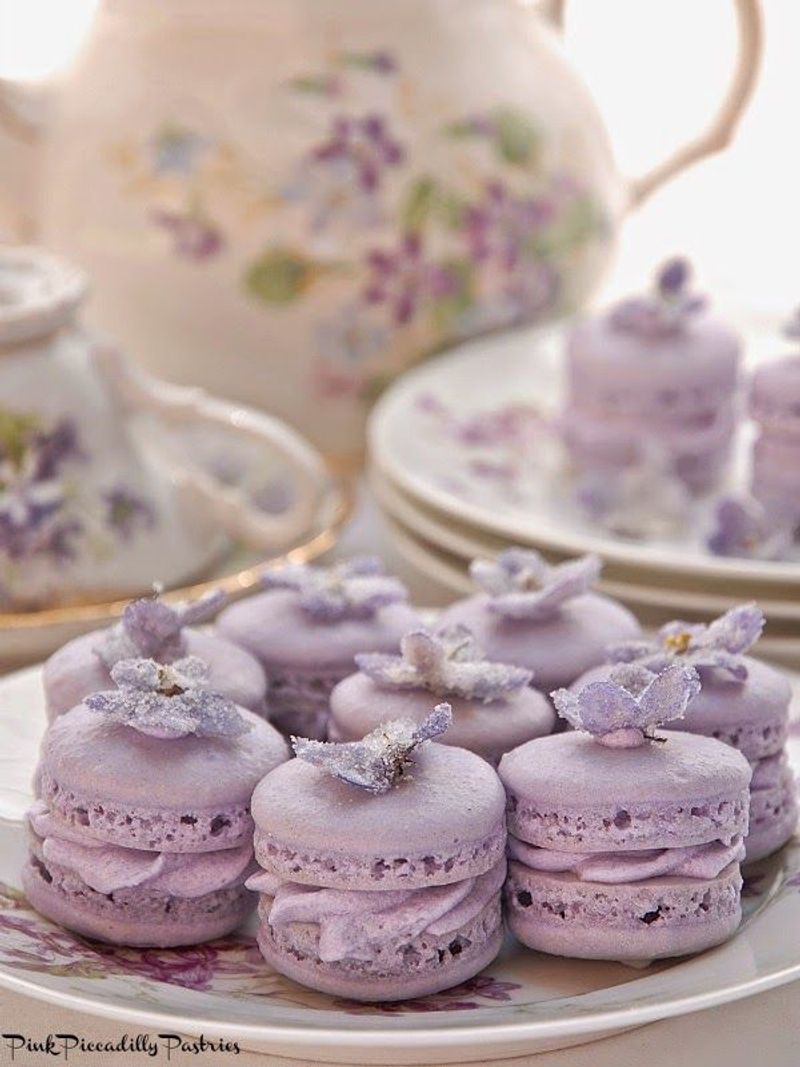 Lavender Macarons