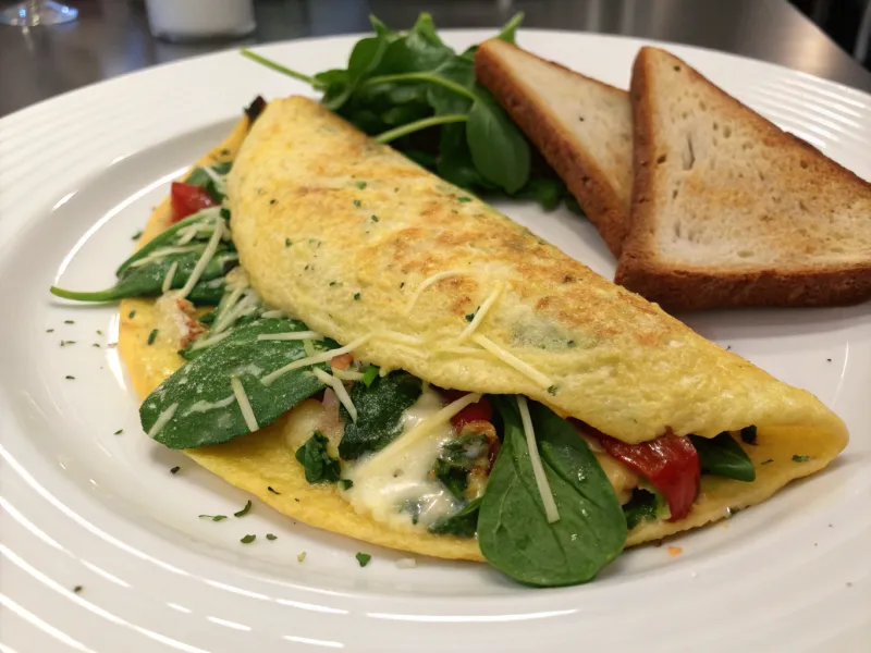 Spinach and Cheese Omelet