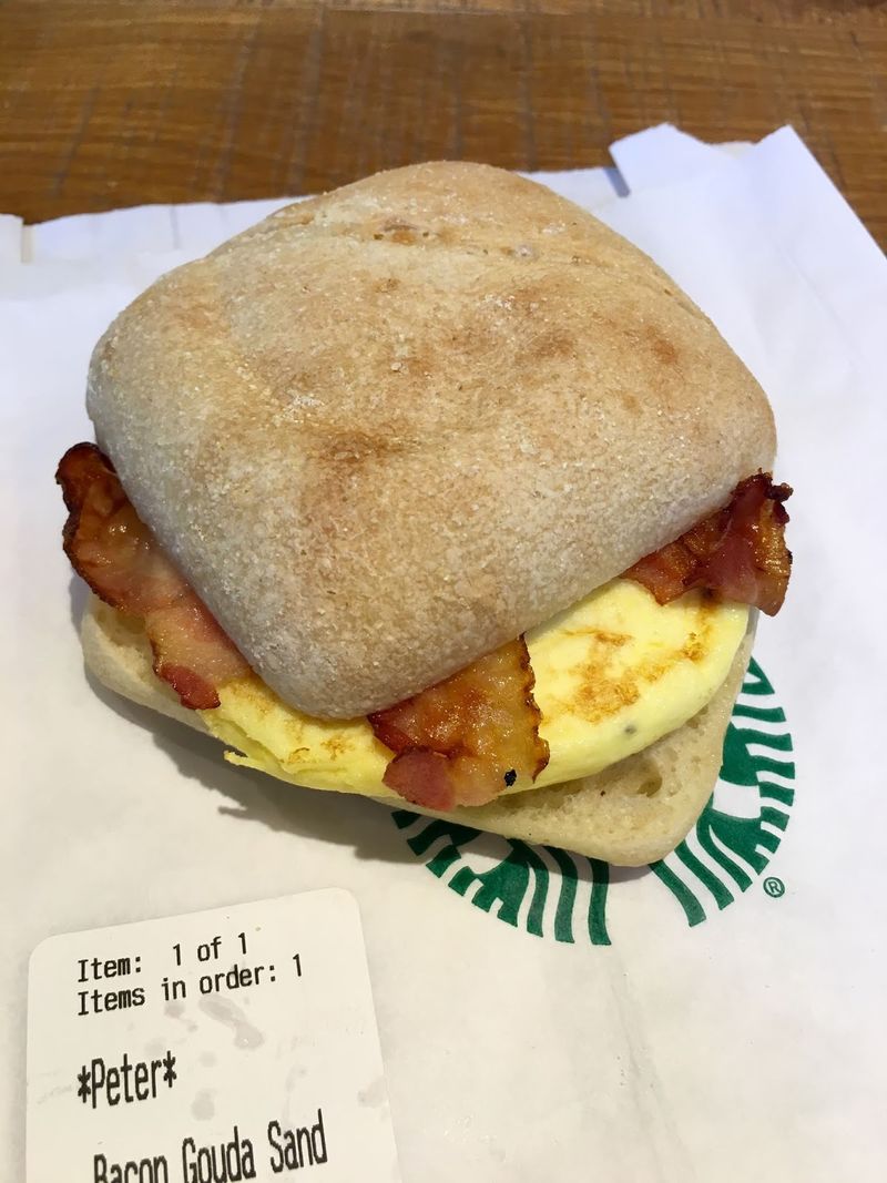 Starbucks Bacon, Gouda & Egg Sandwich