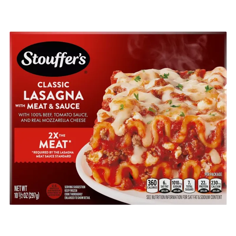 Stouffer’s Lasagna with Meat & Sauce
