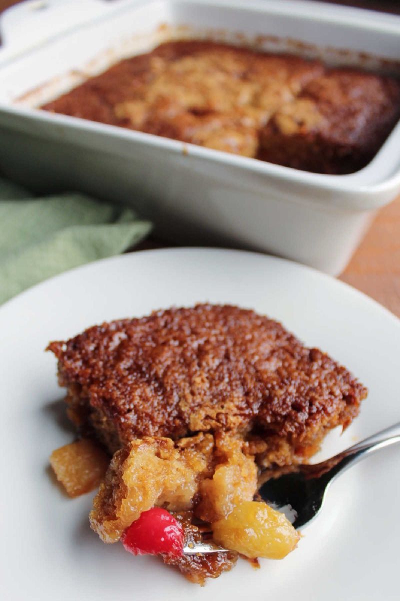 Canned Fruit Cocktail Dump Cake