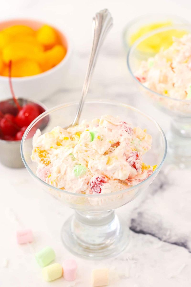 Canned Fruit Cocktail “Salad” with Whipped Topping