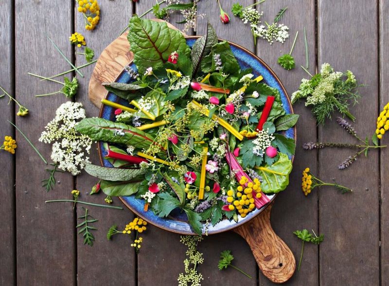 Edible Flower Salad