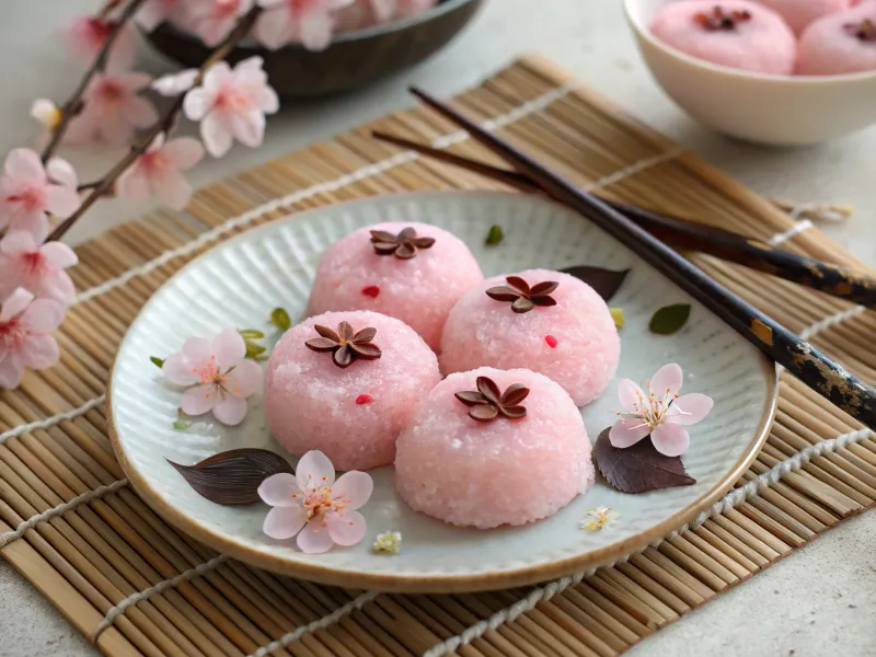 Japanese Cherry Blossom Mochi