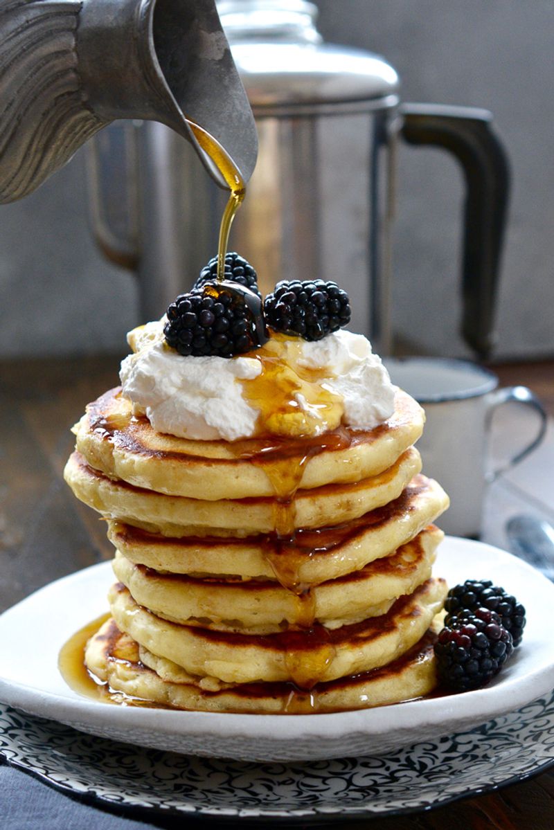 Giant Stack of Syrupy Pancakes