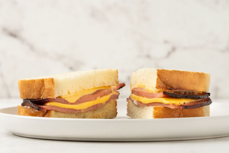 Bologna and American on White Bread