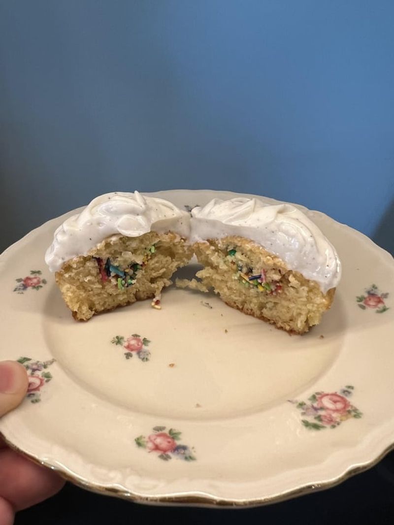 Rainbow Sprinkle Cupcakes with Whipped Cream Frosting